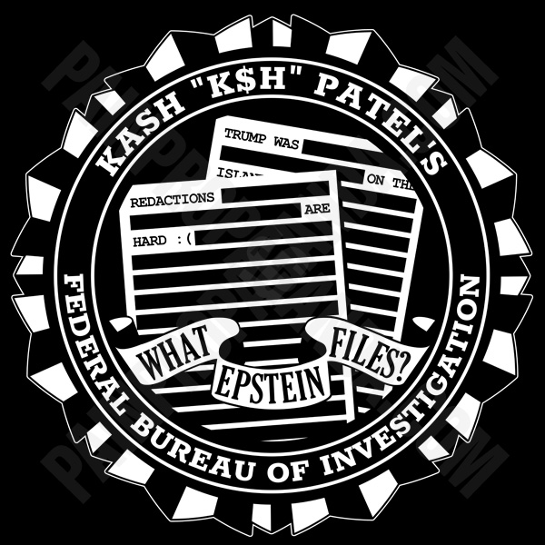 A closeup view of the seal from the t-shirt